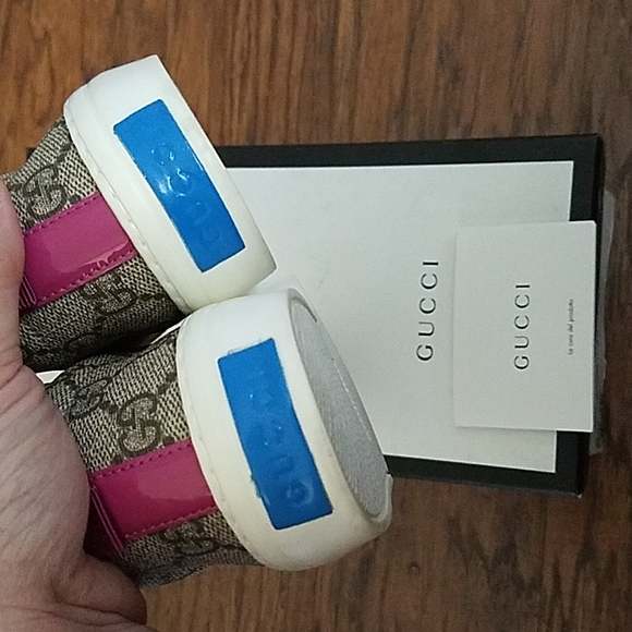 Gucci Coated Canvas Slip On Sneakers - Picture 3 of 8